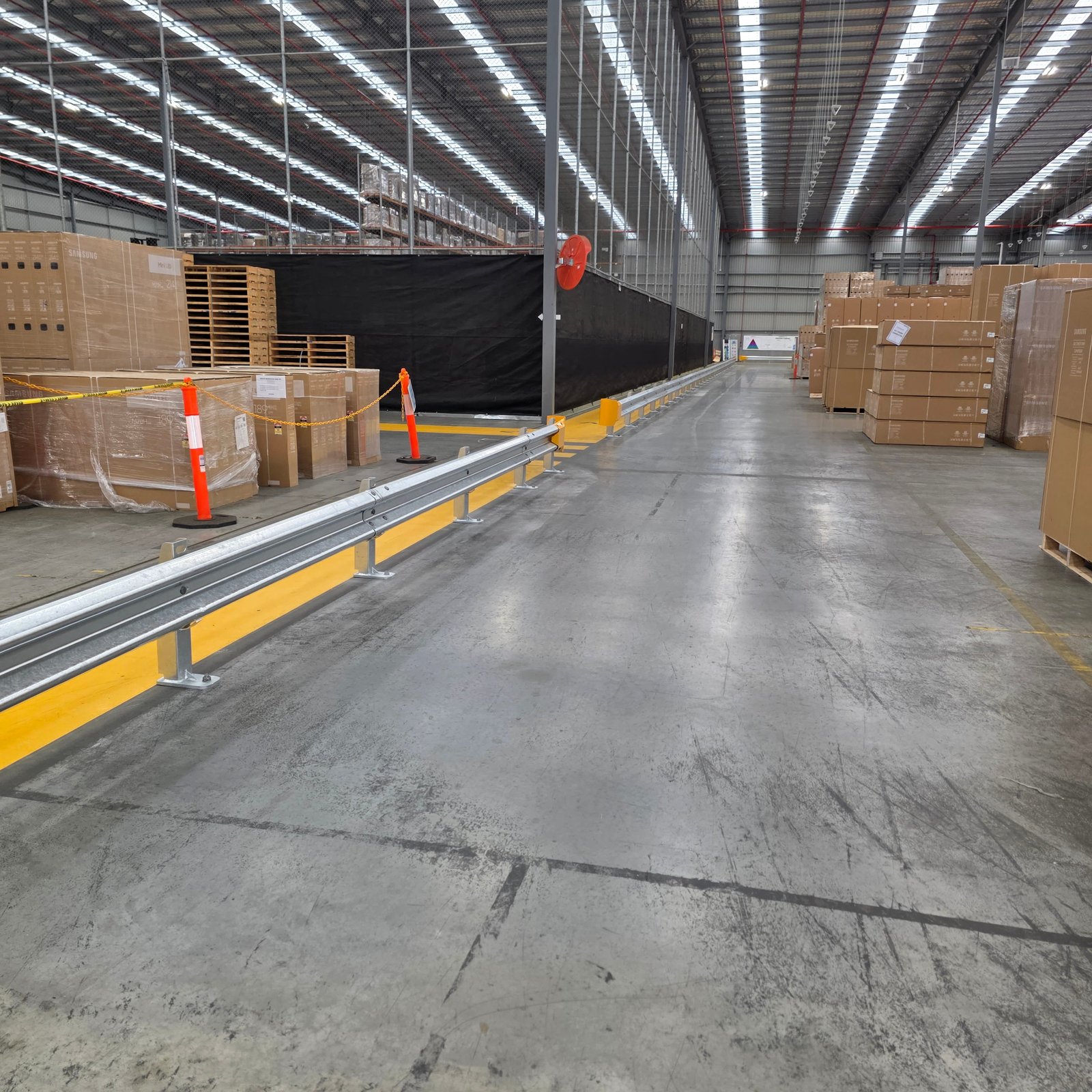 Pedestrian safety upgrades - Epoxy line marking and Armco rails - Image 2