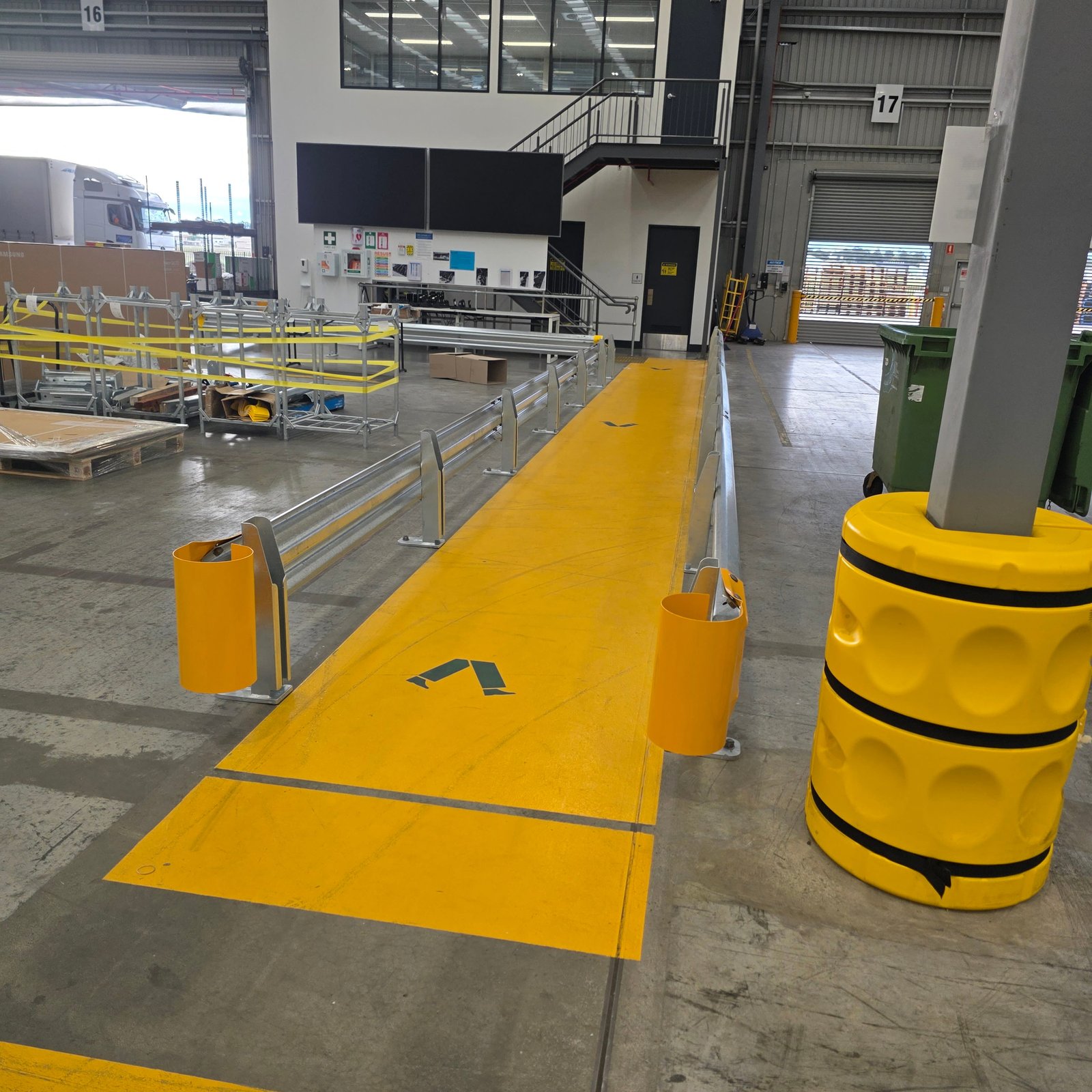 Pedestrian safety upgrades - Epoxy line marking and Armco rails - Image 1